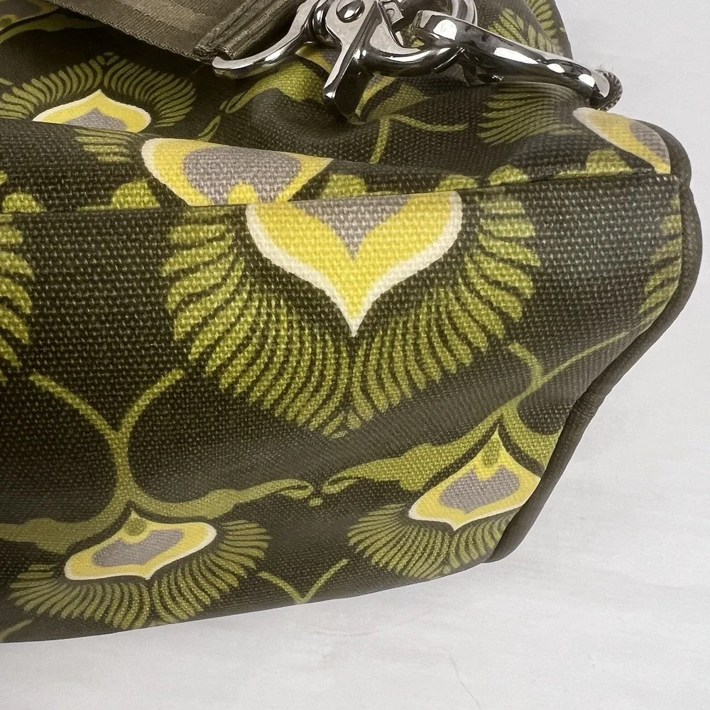 Petunia Pickle‎ Bottom Diaper Bag Large Boxy Backpack Green Floral